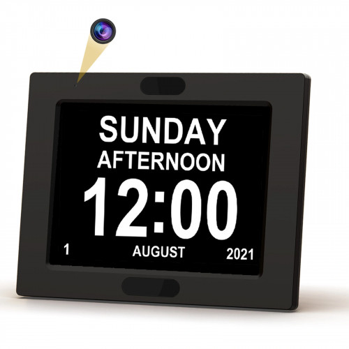 SpyTek Digital Photo Frame Clock Spy Camera Security Base